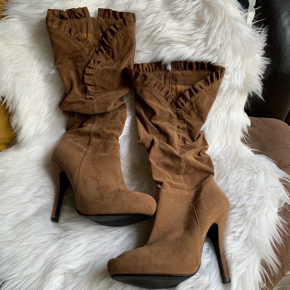 Suede Heeled Boots